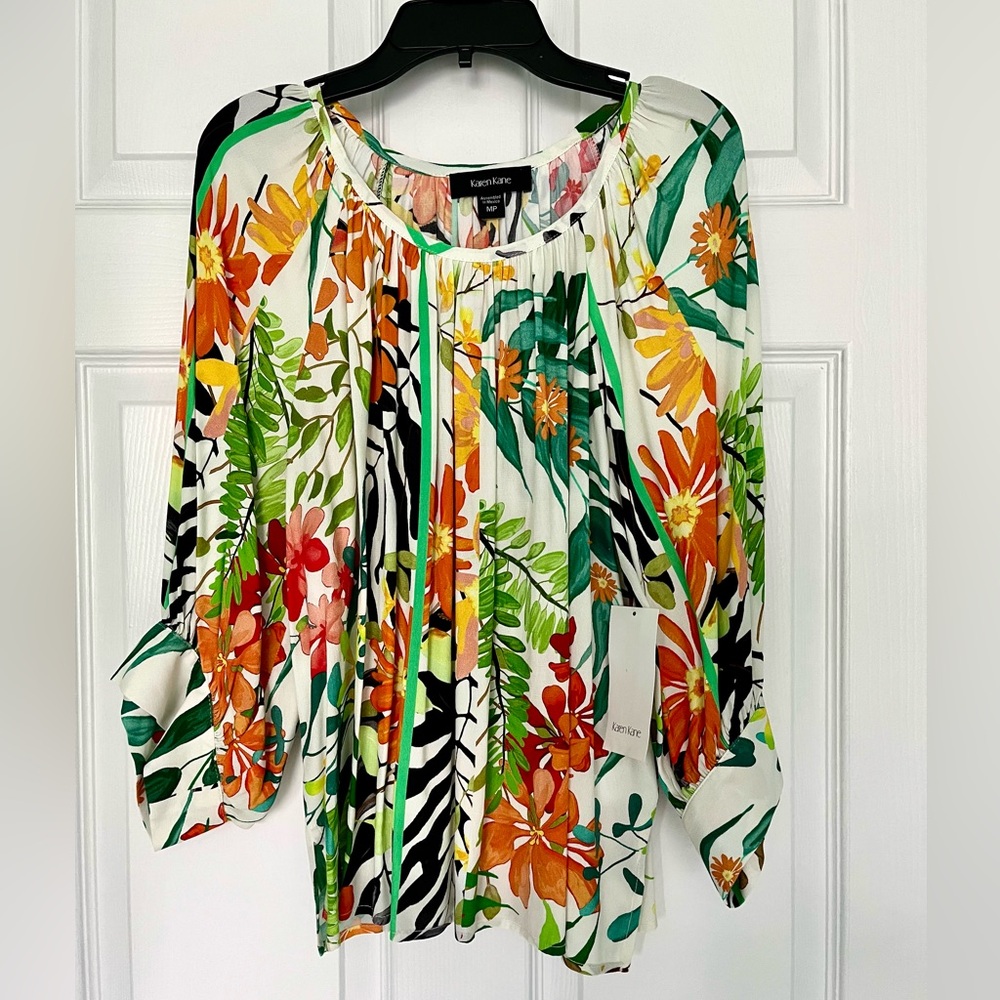 Karen Kane Floral Blouse